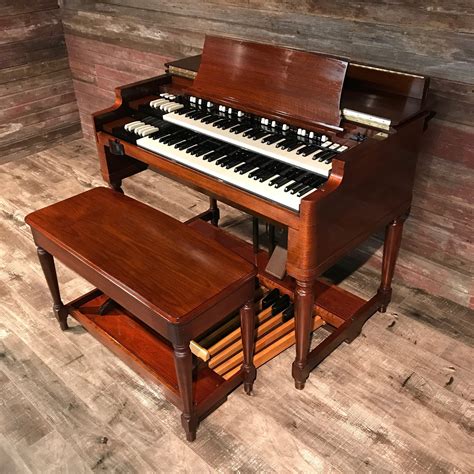 Hammond Vintage 1957 B3 Organ And Leslie 122 Speaker Red Mahogany