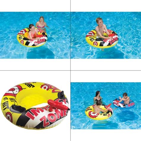 Bump N Squirt Swimming Pool Float Tube Yellow Poolmaster With Tube Action 37 99 Picclick