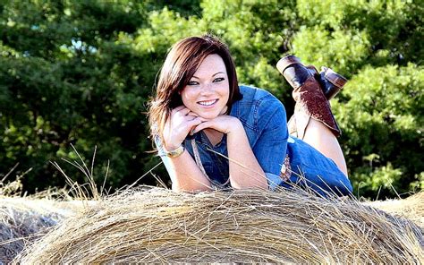 Haystack Ride Female Models Cowgirl Boots Ranch Fun Outdoors Women Hd Wallpaper Peakpx