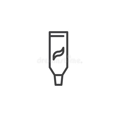 toothpaste tube filled outline icon stock vector illustration of icon healthcare 106428994