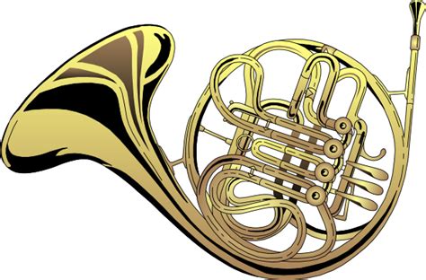 French Horn 4 Clip Art At Vector Clip Art Online Royalty