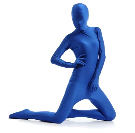 Blue Lycra Spandex Zentai Suits Catsuit In Zentai From Novelty And Special Use On