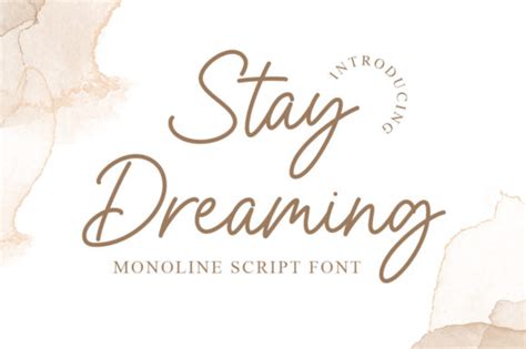 Stay Dreaming Font By Graphix Line Studio Creative Fabrica