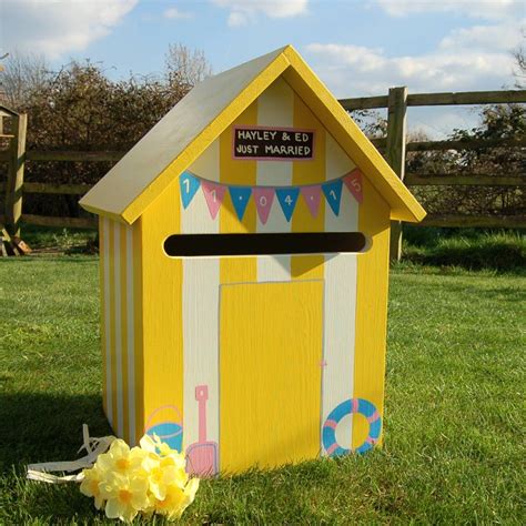 Wedbeach.com has created beach wedding packages based on the most popular choices and styles. beach hut wooden wedding post box by lindleywood ...