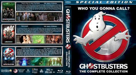 Ghostbusters Collection Blu Ray Cover 1984 2016 R1 Custom