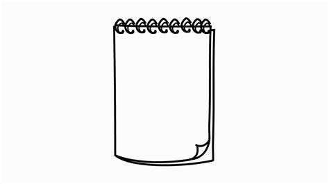 This is tuesday motion live event. notepad line drawing illustration animation with ...