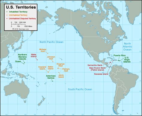 Us Territories Map Islands In The Pacific Colorado Map Navassa Island