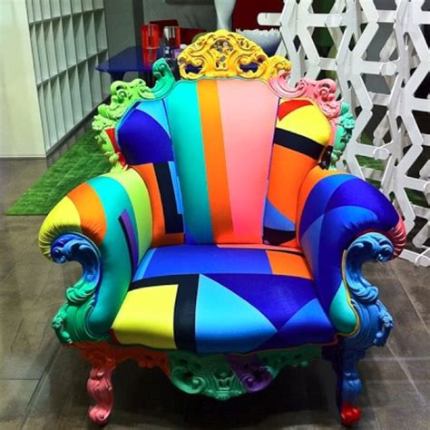 Interesting Concept Colorful Chairs Loft Decor Funky Furniture