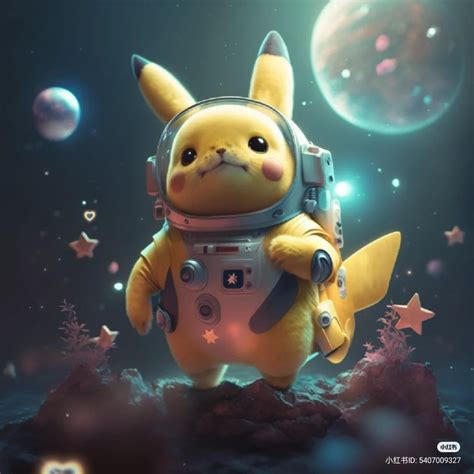 A Pikachu In An Astronauts Space Suit