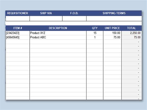 Excel Of Simple Purchase Order Formxlsx Wps Free Templates