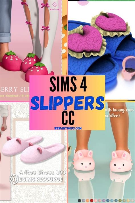 20 Sims 4 Slippers Cc Cozy Designs To Lounge In Sims Sims 4 Sims