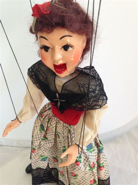 Vintage Hazelle Talking Marionette Carmelita Vintage Lace Mantilla