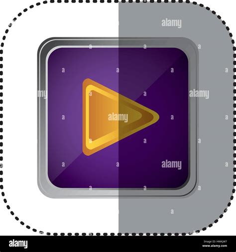 Purple Emblem Play Button Stock Vector Image And Art Alamy