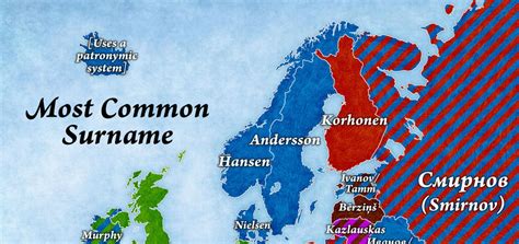 The Map That Explains The Most Common Surnames In Europe And What They