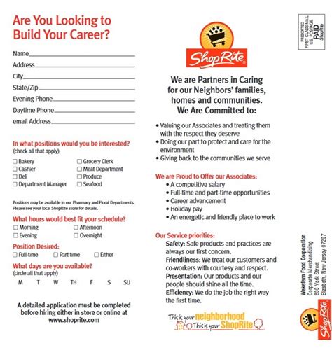 With shoprite from home, you can use the same coupons you use in the store. Shoprite Job Application Form