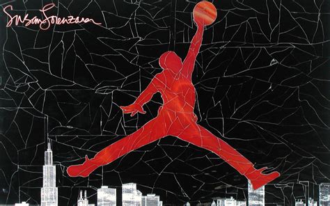 Red Jordan Logo Wallpaper