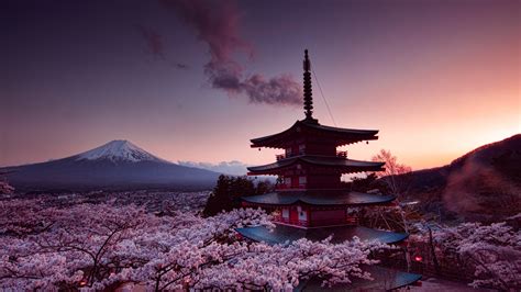 3840x2160 Churei Tower Mount Fuji In Japan 8k 4k HD 4k Wallpapers ...