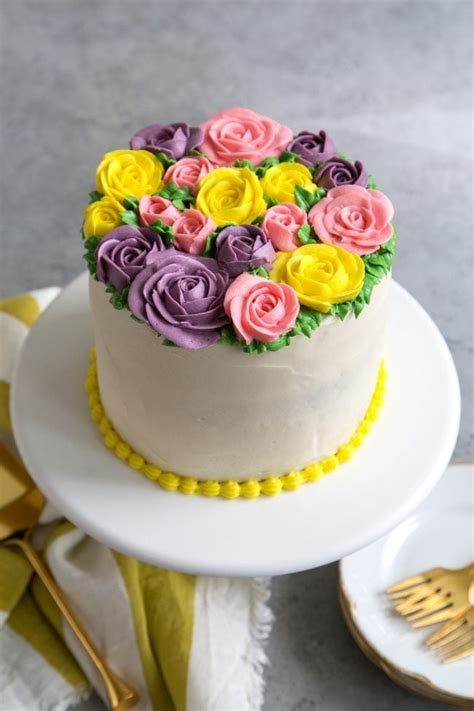 Buttercream Flowers Cake The Little Epicurean