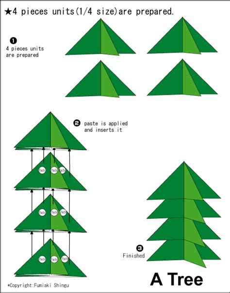 Origami Ideas Origami Step By Step Tree