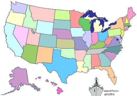 28 Us Map Without Names Maps Online For You