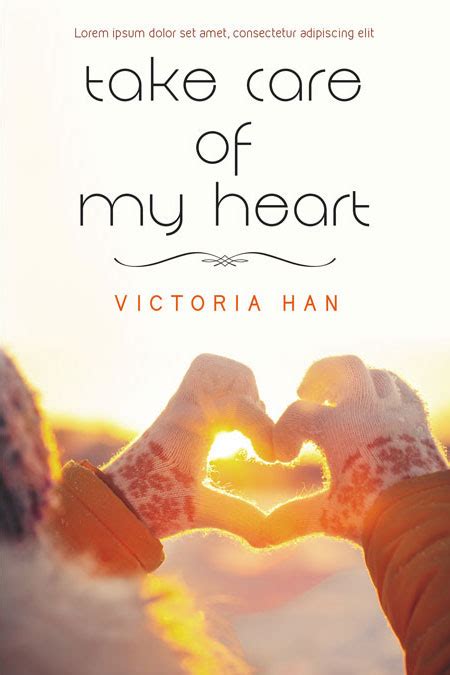 Take Care Of My Heart Chick Lit Romance Premade Book Cover For Sale