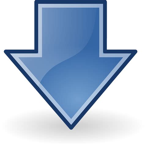 Flechas Azul Abajo · Gráficos Vectoriales Gratis En Pixabay