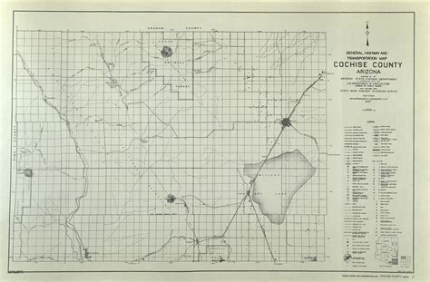 Cochise County Arizona General Highway And Transportation Maps 1937