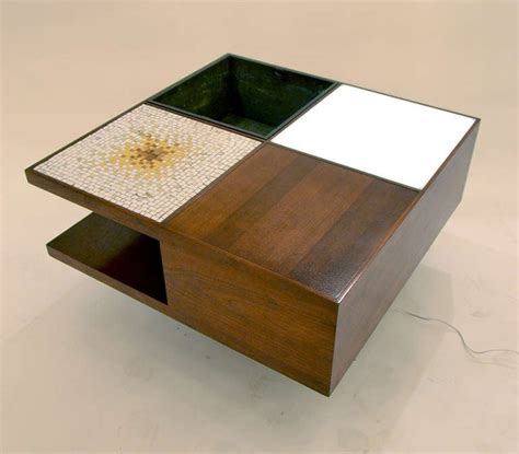 Furniture in this deep brown color works well in modern spaces, though almost any decor can. Multifunctional Coffee Table by Vladimir Kagan at 1stdibs