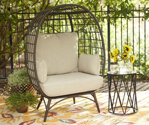 Sometimes patio chairs could use a little boost in the comfort department. Wilson & Fisher Baytree All-Weather Wicker Cushioned ...