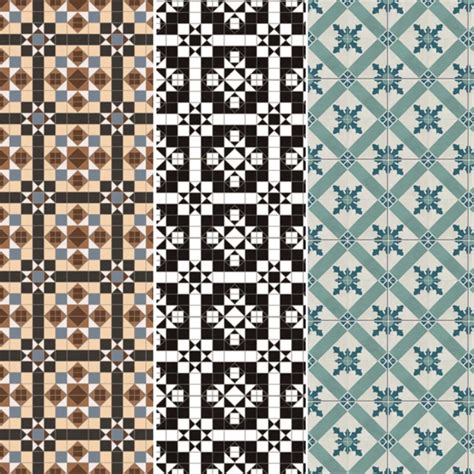 3 Pcs And 2 Scales Victorian Tiles Flooring Patterns Dollhouse Etsy