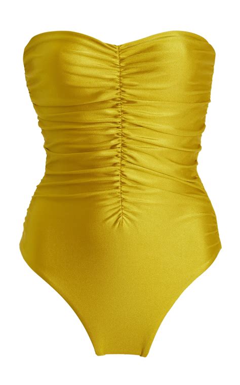 Jade Swim Yara One Piece Swimsuit In Yellow Lyst