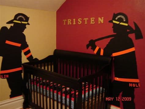 Vinyl wall decals give the look of a. 17 Best images about Firefighter and Police bedroom ideas ...
