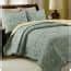 Cozy Line Home Fashions Country Stream Blues Paisley 3 Piece Blue Green
