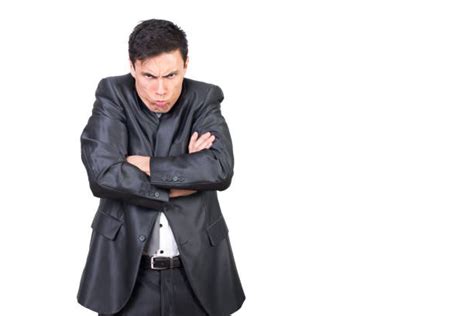 20 Angry Frowning Grumpy Middle Age Man With Arms Folded Stock Photos