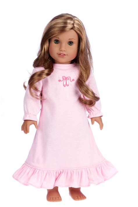 sweet dreams 18 inch american girl doll clothes pink nightgown dreamworld collections