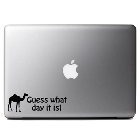 Funny Camel Wednesday Guess What Day It Is Vinyl Sticker
