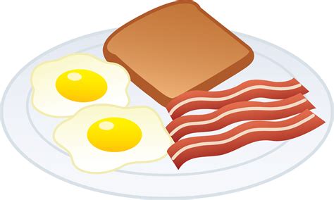 Eggs Bacon And Toast Free Clip Art