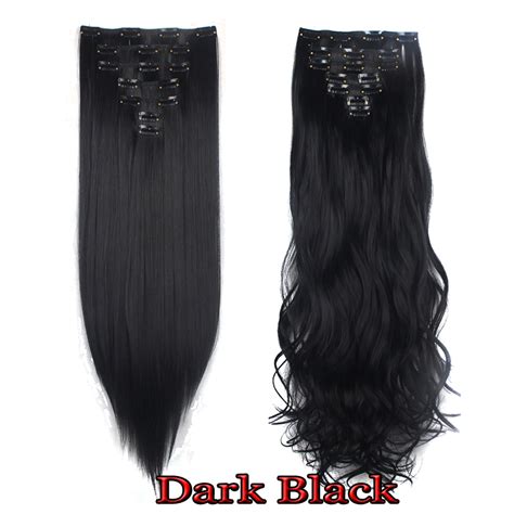 Real virgin remy indian hair is made from 100% unprocessed indian human hair,and its cuticles running in the same direction and intact.you can bleach, dye and process the hair just as you would your own. Extra Long Single Weft Clip in Hair Extensions 8Pcs Full ...