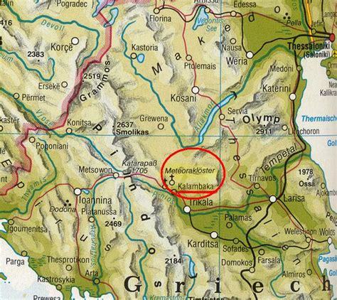 Sie möchten mehr von diesem herrlichen fleckchen erde sehen, neben glitzernden sandstränden auch flora und fauna bewundern? Meteora Klöster Karte | Karte