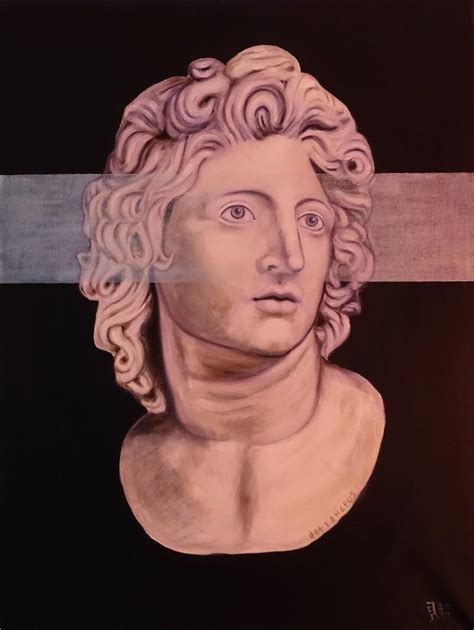 Portrait Of Alexander The Great Painting By Andreas Laskaris Saatchi Art