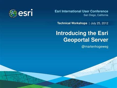 Ppt Introducing The Esri Geoportal Server Powerpoint Presentation