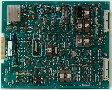 A printed circuit board (pcb) mechanically supports and electrically connects electrical or electronic components using conductive tracks. Konami pcb
