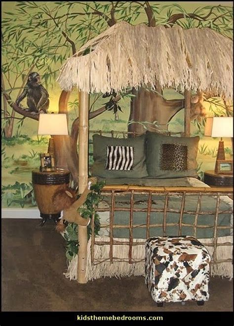 Write your feedback about travel bedroom theme for adventurer (for teenagers) here. safari jungle hut decorating theme bedrooms jungle theme ...