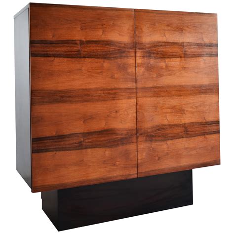 Midcentury Rosewood Sideboard Buffet Cabinet Minimalist Design 1970s