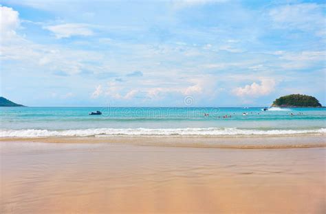 Kata Beach On Phuket In Thailand Stock Image Image Of Romantic Sand