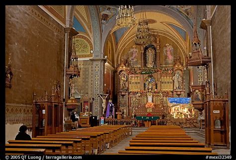 Picturephoto Church Nave With Decorated Altar Guanajuato Mexico