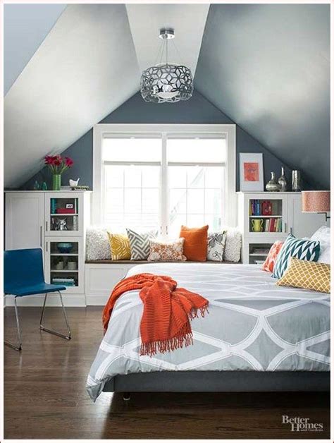 Slanted ceilings have their charm. Bedroom Attic Ideas Angled Ceilings in 2020 | Remodel ...