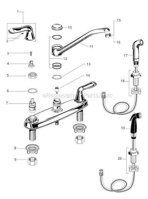 Once you know what is wrong with your american standard kitchen faucet you can then replace the parts that are leaking and not working properly. American Standard Colony Soft Kitchen Faucet W/ Separate ...