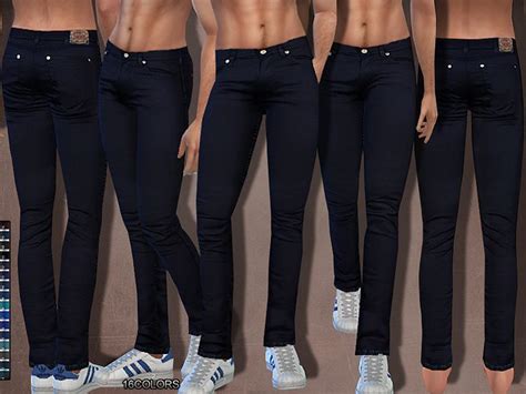 Four Different Views Of The Same Womans Jeans