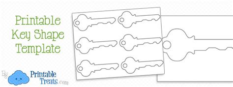 Printable Key Shape Template — Printable